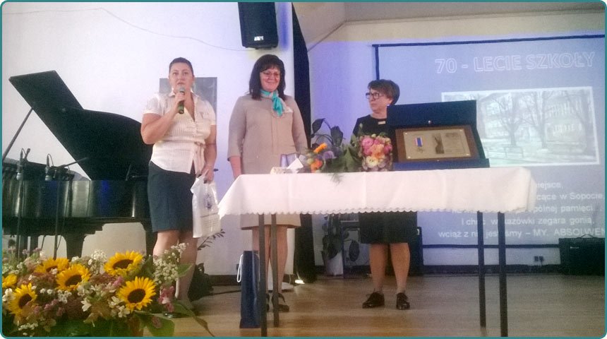 Maria Sklodovska-Curie Lyceum in Sopot (Poland) celebrated its 70th anniversary