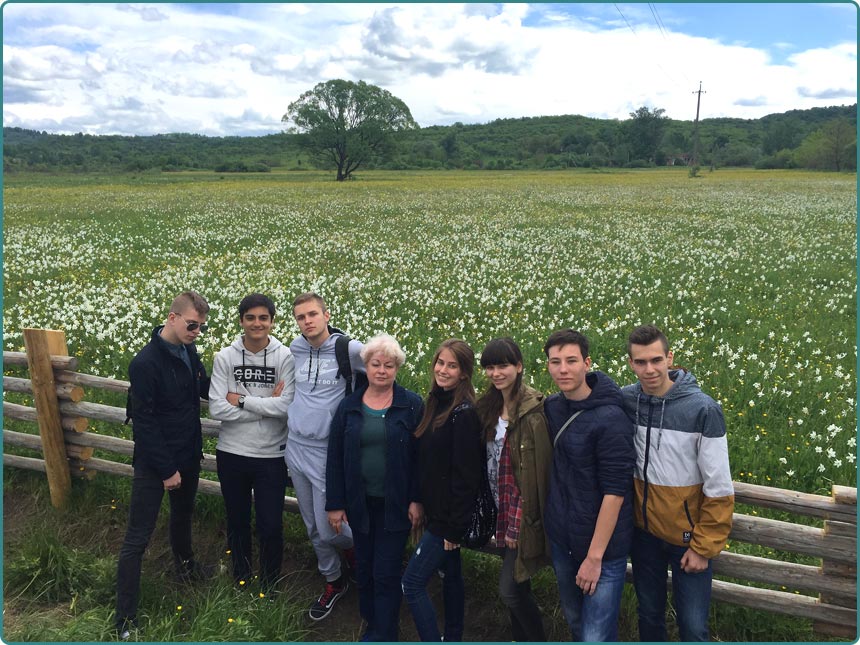 Journey to the Transcarpathian school students Scandinavian